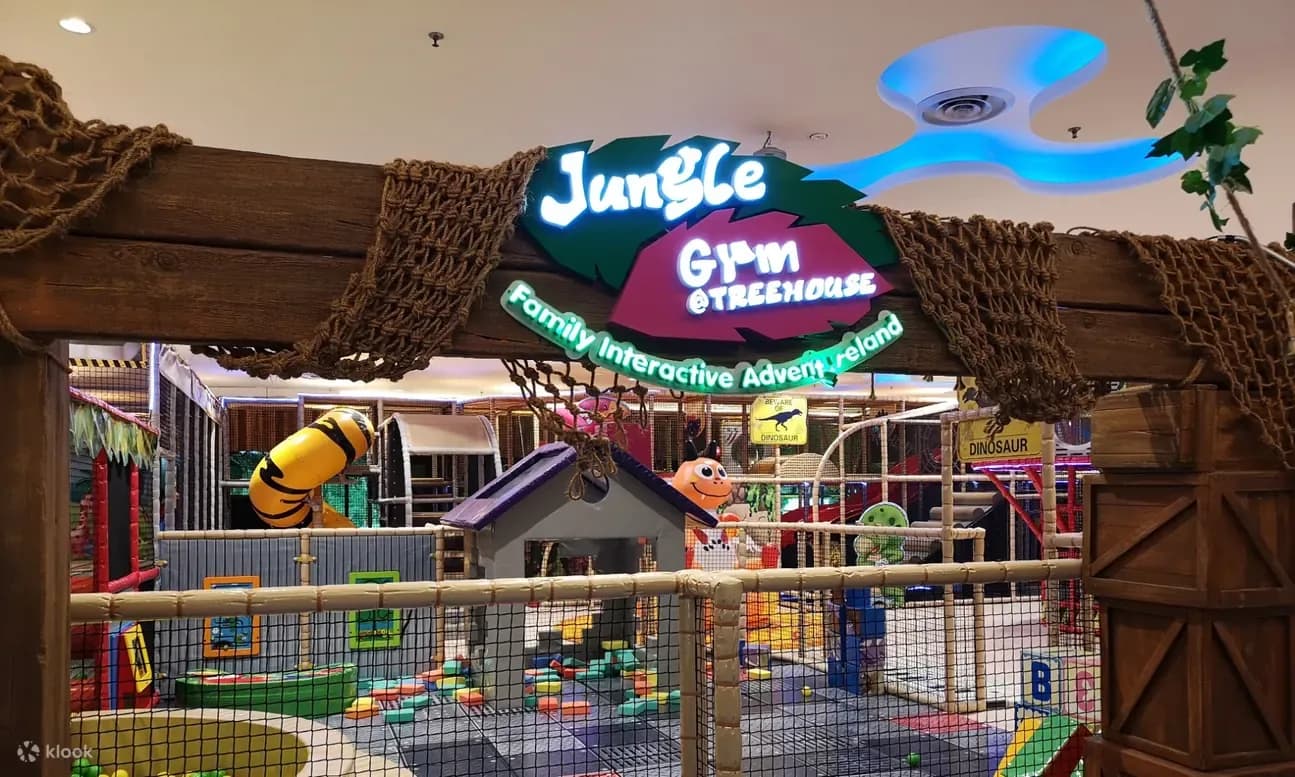 Jungle Gym Streethouse indoor play area with climbing equipment, slides, and colorful interactive attractions.